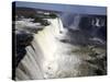 View Over the Iguassu Falls From the Brazilian Side, Brazil, South America-Olivier Goujon-Stretched Canvas