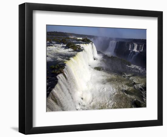 View Over the Iguassu Falls From the Brazilian Side, Brazil, South America-Olivier Goujon-Framed Photographic Print