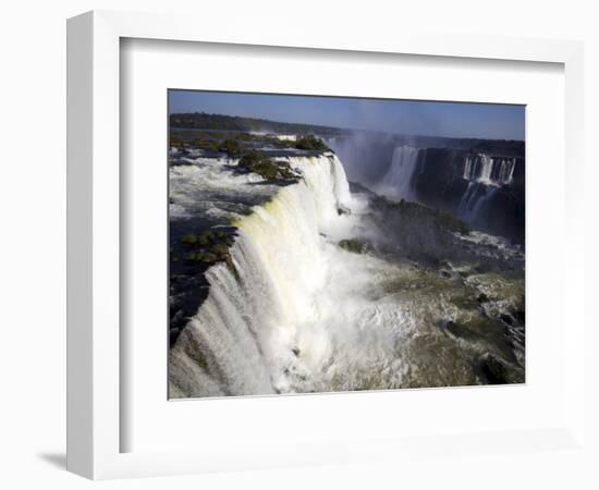 View Over the Iguassu Falls From the Brazilian Side, Brazil, South America-Olivier Goujon-Framed Photographic Print