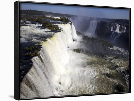 View Over the Iguassu Falls From the Brazilian Side, Brazil, South America-Olivier Goujon-Framed Photographic Print