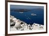 View over the Islands of Santorini, Greece-p.lange-Framed Photographic Print