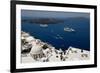 View over the Islands of Santorini, Greece-p.lange-Framed Photographic Print