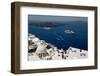 View over the Islands of Santorini, Greece-p.lange-Framed Photographic Print