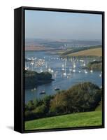 View over the Kingsbridge Estuary from East Portlemouth, Salcombe, Devon, England, United Kingdom-Tomlinson Ruth-Framed Stretched Canvas