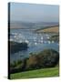 View over the Kingsbridge Estuary from East Portlemouth, Salcombe, Devon, England, United Kingdom-Tomlinson Ruth-Stretched Canvas