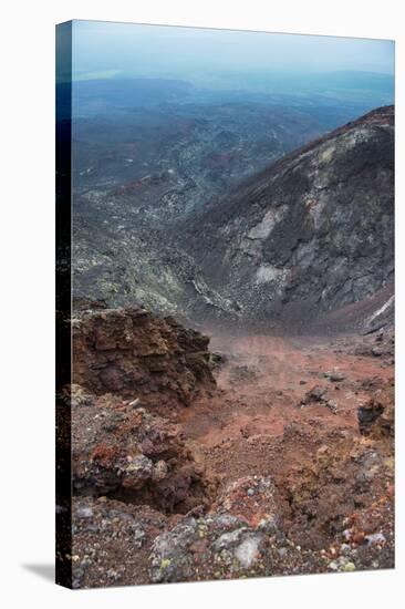 View over the Lava Sand Field of the Tolbachik Volcano, Kamchatka, Russia, Eurasia-Michael Runkel-Stretched Canvas