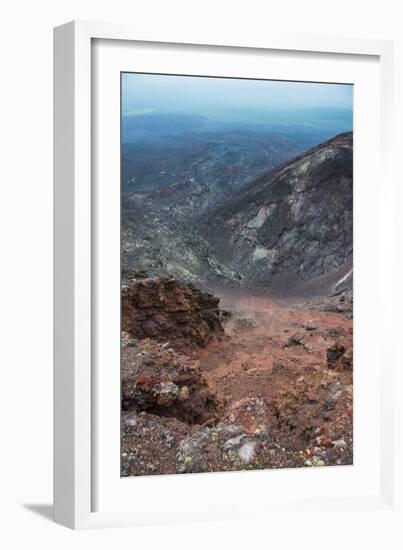 View over the Lava Sand Field of the Tolbachik Volcano, Kamchatka, Russia, Eurasia-Michael Runkel-Framed Photographic Print