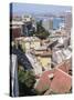 View over the Lower Historic Town Center Towards the Harbor. Chile-Martin Zwick-Stretched Canvas