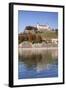 View over the Main River to Marienberg Fortress and St. Burkard Church in Autumn-Markus Lange-Framed Photographic Print