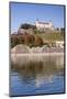 View over the Main River to Marienberg Fortress and St. Burkard Church in Autumn-Markus Lange-Mounted Photographic Print