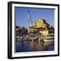 View over the Marina to Citadel and Haute Ville, Bonifacio, South Coast, Corsica, France, Mediterra-Stuart Black-Framed Photographic Print