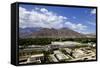 View over the Modern Chinese City, Lhasa, Tibet, China, Asia-Simon Montgomery-Framed Stretched Canvas