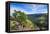 View over the mountains along Sogeri road, Port Moresby, Papua New Guinea, Pacific-Michael Runkel-Framed Stretched Canvas