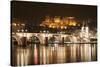 View over the Neckar River to Karl Theodor Bridge-Markus-Stretched Canvas
