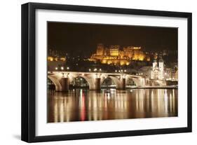 View over the Neckar River to Karl Theodor Bridge-Markus-Framed Photographic Print