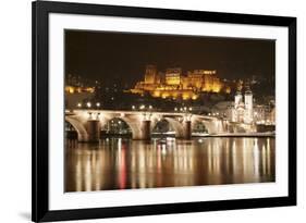 View over the Neckar River to Karl Theodor Bridge-Markus-Framed Photographic Print