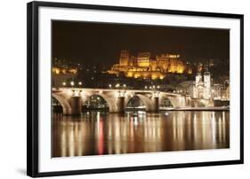 View over the Neckar River to Karl Theodor Bridge-Markus-Framed Photographic Print