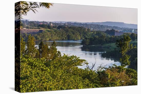 View over the Nile at the Source of the Nile in Jinja, Uganda, East Africa, Africa-Michael-Stretched Canvas