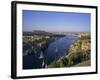 View Over the Nile River from the New Cataract Hotel, Aswan, Egypt, North Africa, Africa-Robert Harding-Framed Photographic Print