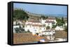 View over the Old City and the Ramparts, Obidos, Estremadura, Portugal, Europe-G and M Therin-Weise-Framed Stretched Canvas