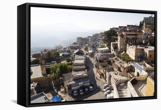 View over the Old City of Safed, Upper Galilee, Israel, Middle East-Yadid Levy-Framed Stretched Canvas