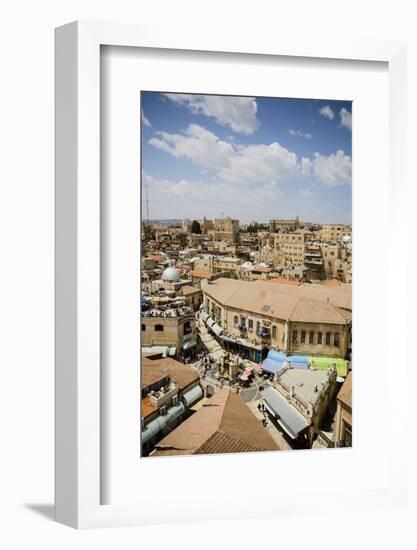 View over the Old City, UNESCO World Heritage Site, Jerusalem, Israel, Middle East-Yadid Levy-Framed Photographic Print