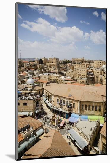 View over the Old City, UNESCO World Heritage Site, Jerusalem, Israel, Middle East-Yadid Levy-Mounted Photographic Print