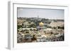 View over the Old City with the Dome of the Rock-Yadid Levy-Framed Photographic Print