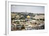 View over the Old City with the Dome of the Rock-Yadid Levy-Framed Photographic Print