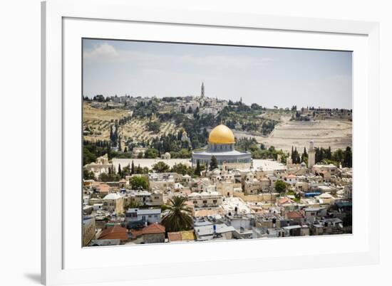 View over the Old City with the Dome of the Rock-Yadid Levy-Framed Photographic Print