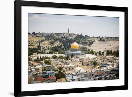 View over the Old City with the Dome of the Rock-Yadid Levy-Framed Photographic Print