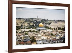 View over the Old City with the Dome of the Rock-Yadid Levy-Framed Photographic Print