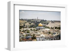 View over the Old City with the Dome of the Rock-Yadid Levy-Framed Photographic Print