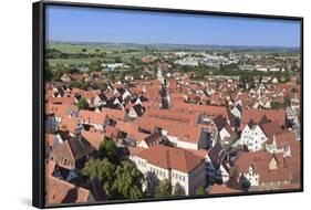 View over the Old Town of Noerdlingen, Romantische Strasse, Schwaben, Bavaria, Germany, Europe-Markus Lange-Framed Photographic Print