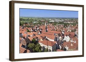 View over the Old Town of Noerdlingen, Romantische Strasse, Schwaben, Bavaria, Germany, Europe-Markus Lange-Framed Photographic Print