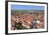 View over the Old Town of Noerdlingen, Romantische Strasse, Schwaben, Bavaria, Germany, Europe-Markus Lange-Framed Photographic Print