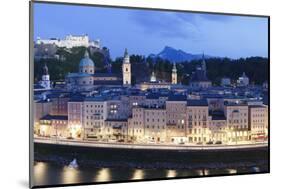 View over the Old Town of Salzburg-Markus Lange-Mounted Photographic Print
