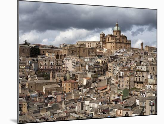View over the Old Town, Piazza Armerina, Sicily, Italy, Europe-Stuart Black-Mounted Photographic Print