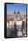 View over the Old Town Square (Staromestske Namesti) with Tyn Cathedral and Street Cafes-Markus-Framed Stretched Canvas