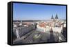 View over the Old Town Square (Staromestske Namesti) with Tyn Cathedral-Markus-Framed Stretched Canvas