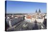 View over the Old Town Square (Staromestske Namesti) with Tyn Cathedral-Markus-Stretched Canvas