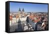 View over the Old Town Square (Staromestske Namesti)-Markus Lange-Framed Stretched Canvas