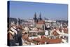 View over the Old Town (Stare Mesto) with Old Town Hall-Markus-Stretched Canvas