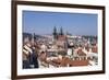 View over the Old Town (Stare Mesto) with Old Town Hall-Markus-Framed Photographic Print