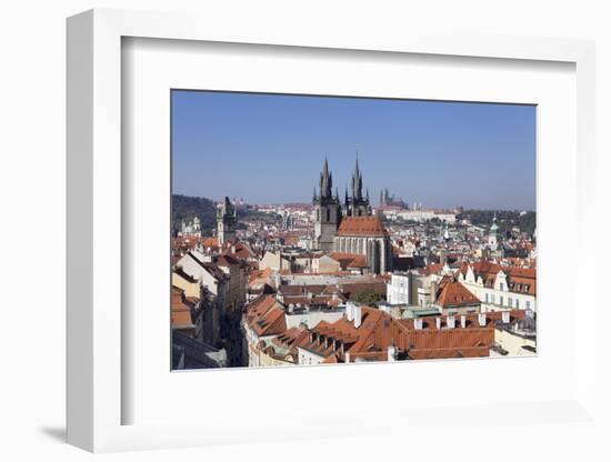 View over the Old Town (Stare Mesto) with Old Town Hall-Markus-Framed Photographic Print