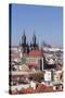 View over the Old Town (Stare Mesto) with Tyn Cathedral (Church of Our Lady before Tyn)-Markus-Stretched Canvas