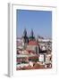 View over the Old Town (Stare Mesto) with Tyn Cathedral (Church of Our Lady before Tyn)-Markus-Framed Photographic Print