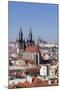 View over the Old Town (Stare Mesto) with Tyn Cathedral (Church of Our Lady before Tyn)-Markus-Mounted Photographic Print