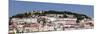 View over the old town to Castelo de Sao Jorge castle, Lisbon, Portugal, Europe-Markus Lange-Mounted Photographic Print