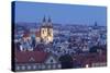 View over the Old Town with Tyn Cathedral (Church of Our Lady before Tyn)-Markus-Stretched Canvas